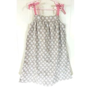Hanna Andersson Beige Floral Pillowcase Dress